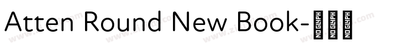 Atten Round New Book字体转换